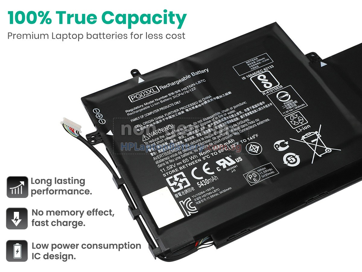 HP PG03XL battery replacement