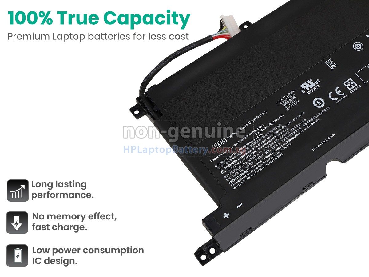 HP PG03XL battery replacement