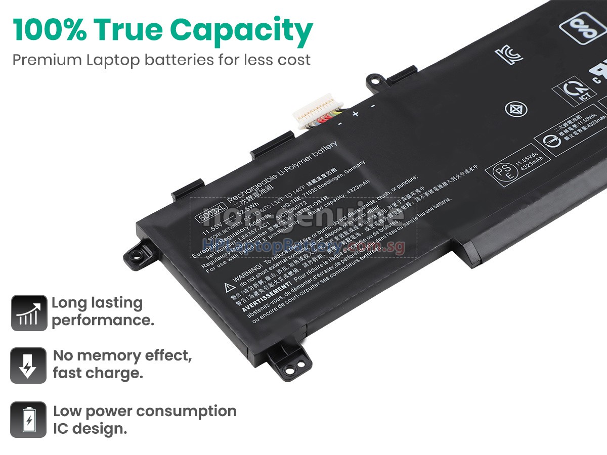 HP SD03XL battery replacement