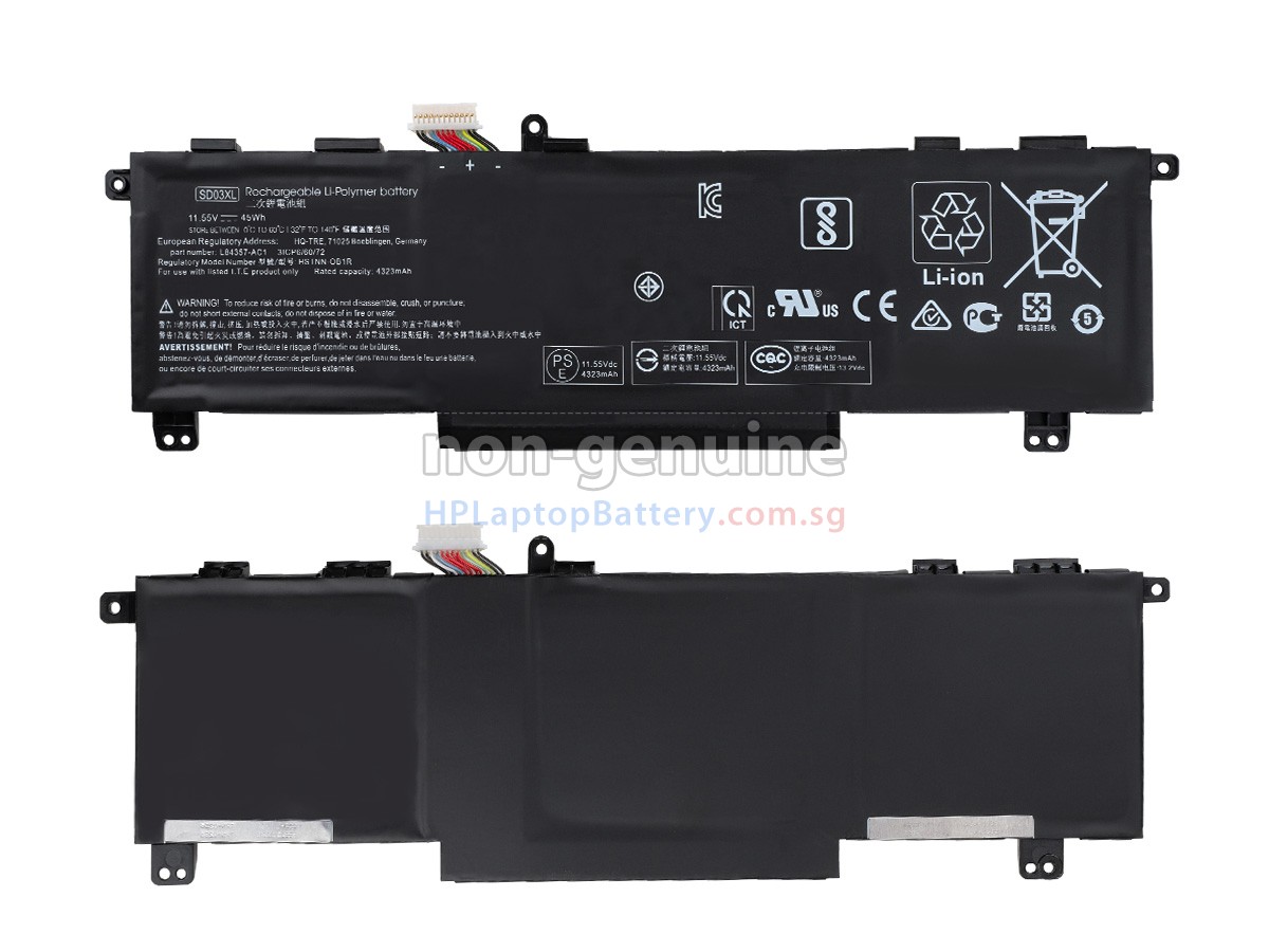 HP SD03XL battery replacement